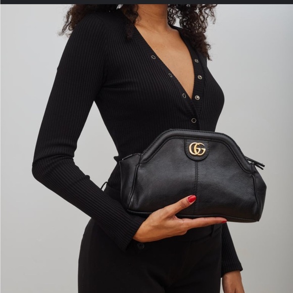 Gucci Re(Belle) Black Leather Mini Crossbody Bag - Picture 2 of 16